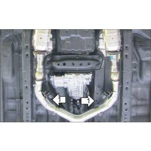 Защита Раздаточная коробка Infiniti FX 35 ( 2012-2014 ) г. арт: 78002-2 photo2 Интернет магазин Автоаксессуаров Защита картера, МКПП, АКПП, РК, ТБ (Мотодор)