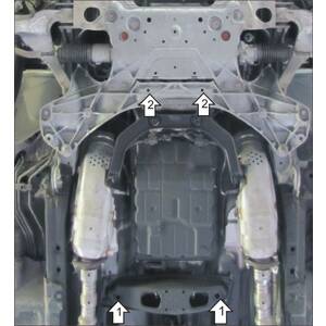 Защита КПП Infiniti G 25 ( 2010-2014 ) г. арт: 08004 photo2 Интернет магазин Автоаксессуаров Защита картера, МКПП, АКПП, РК, ТБ (Мотодор)