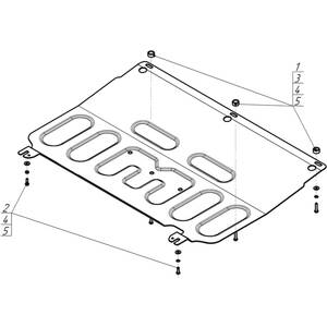 Защита Двигатель, Коробка переключения передач Kaiyi E5 ( 2023- ) г. арт: 79008 photo3 Интернет магазин Автоаксессуаров Защита картера, МКПП, АКПП, РК, ТБ (Мотодор)