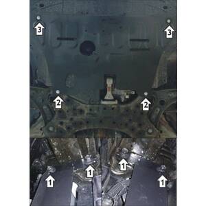 Защита Двигатель, Коробка переключения передач KIA Cerato ( 2021- ) г. арт: 70913-3 photo1 Интернет магазин Автоаксессуаров Защита картера, МКПП, АКПП, РК, ТБ (Мотодор)