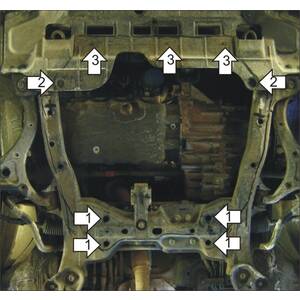 Защита Двигатель, Коробка переключения передач KIA Carnival ( 2006-2014 ) г. арт: 01024