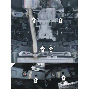 Защита Задний дифференциал KIA Sportage ( 2018-2022 ) г. арт: 01041-3 photo2 Интернет магазин Автоаксессуаров Защита картера, МКПП, АКПП, РК, ТБ (Мотодор)