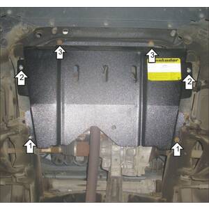 Защита Двигатель, Коробка переключения передач Lada Largus ( 2012-2022 ) г. арт: 71706-2 photo1 Интернет магазин Автоаксессуаров Защита картера, МКПП, АКПП, РК, ТБ (Мотодор)
