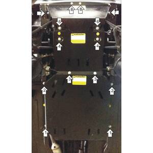 Защита Двигатель, Передний дифференциал, Коробка переключения передач, Раздаточная коробка Lada Niva ( 1994-2006 ) г. арт: 12102-4 photo1 Интернет магазин Автоаксессуаров Защита картера, МКПП, АКПП, РК, ТБ (Мотодор)