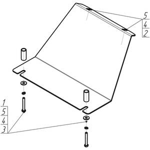 Защита Двигатель Chevrolet Niva ( 2009-2020 ) г. арт: 13005 photo3 Интернет магазин Автоаксессуаров Защита картера, МКПП, АКПП, РК, ТБ (Мотодор)