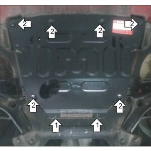 Защита Двигатель, Коробка переключения передач Lada Vesta Cross ( 2023- ) г. арт: 72113-3 photo1 Интернет магазин Автоаксессуаров Защита картера, МКПП, АКПП, РК, ТБ (Мотодор)