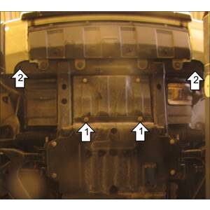 Защита Радиатор, Рулевые тяги Land Rover Discovery III ( 2008-2009 ) г. арт: 13209 photo2 Интернет магазин Автоаксессуаров Защита картера, МКПП, АКПП, РК, ТБ (Мотодор)