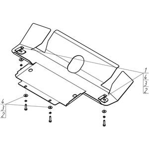 Защита Радиатор, Рулевые тяги Land Rover Discovery III ( 2008-2009 ) г. арт: 13209 photo3 Интернет магазин Автоаксессуаров Защита картера, МКПП, АКПП, РК, ТБ (Мотодор)