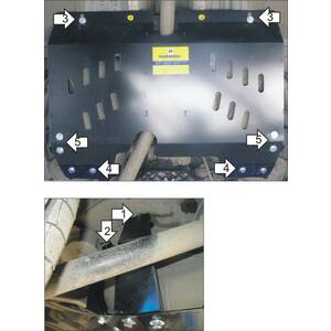 Защита Топливный бак Land Rover Freelander II ( 2006-2012 ) г. арт: 13201 photo1 Интернет магазин Автоаксессуаров Защита картера, МКПП, АКПП, РК, ТБ (Мотодор)