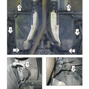 Защита Топливный бак Land Rover Freelander II ( 2006-2012 ) г. арт: 13201 photo2 Интернет магазин Автоаксессуаров Защита картера, МКПП, АКПП, РК, ТБ (Мотодор)