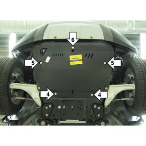 Защита Двигатель; КПП Land Rover Discovery Sport ( 2015-2019 ) г. арт: 13215 photo1 Интернет магазин Автоаксессуаров Защита картера, МКПП, АКПП, РК, ТБ (Мотодор)