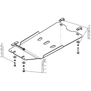 Защита Коробка переключения передач, Раздаточная коробка Lexus GS 350 ( 2012-2020 ) г. арт: 15011-2 photo3 Интернет магазин Автоаксессуаров Защита картера, МКПП, АКПП, РК, ТБ (Мотодор)