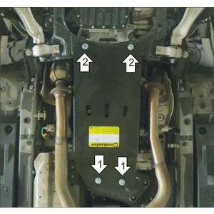 Защита Коробка переключения передач, Раздаточная коробка Lexus GS 350 ( 2012-2020 ) г. арт: 15011