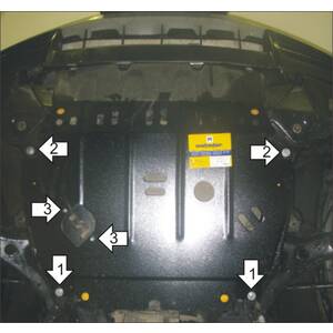 Защита Двигатель; КПП Lexus RX 330 ( 2003-2009 ) г. арт: 05005 photo2 Интернет магазин Автоаксессуаров Защита картера, МКПП, АКПП, РК, ТБ (Мотодор)