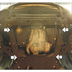 Защита Двигатель, Коробка переключения передач Lexus RX 350 ( 2009-2012 ) г. арт: 15003-4