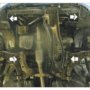 Защита Двигатель, Коробка переключения передач Mazda 323 V ( 1994-1996 ) г. арт: 01102-1