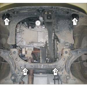 Защита Двигатель; КПП Mazda Tribute ( 2007-2011 ) г. арт: 00743 photo2 Интернет магазин Автоаксессуаров Защита картера, МКПП, АКПП, РК, ТБ (Мотодор)