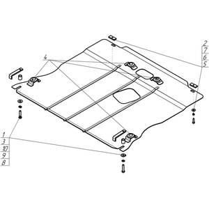 Защита Двигатель, Коробка переключения передач Mercedes-benz B-class ( 2008-2011 ) г. арт: 01220 photo3 Интернет магазин Автоаксессуаров Защита картера, МКПП, АКПП, РК, ТБ (Мотодор)