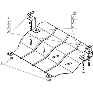 Защита Двигатель Mercedes-benz Sprinter 308 ( 2002-2006 ) г. арт: 01235 photo3 Интернет магазин Автоаксессуаров Защита картера, МКПП, АКПП, РК, ТБ (Мотодор)