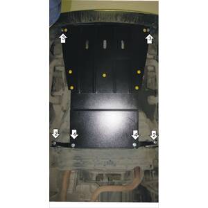 Защита Двигатель, Коробка переключения передач Mercedes-benz Viano ( 2009-2014 ) г. арт: 01217 photo1 Интернет магазин Автоаксессуаров Защита картера, МКПП, АКПП, РК, ТБ (Мотодор)