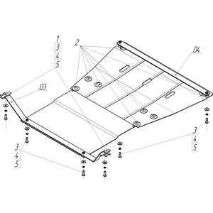 Защита Двигатель, Коробка переключения передач Mercedes-benz Viano ( 2009-2014 ) г. арт: 01217 photo3 Интернет магазин Автоаксессуаров Защита картера, МКПП, АКПП, РК, ТБ (Мотодор)