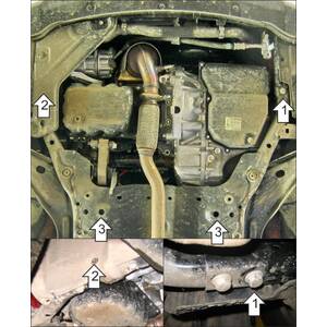 Защита Двигатель; КПП Mini Cooper ( 2007-2014 ) г. арт: 77001 photo2 Интернет магазин Автоаксессуаров Защита картера, МКПП, АКПП, РК, ТБ (Мотодор)