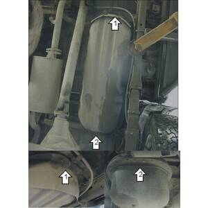 Защита Топливный бак Mitsubishi L 200 ( 2019- ) г. арт: 01335-2 photo2 Интернет магазин Автоаксессуаров Защита картера, МКПП, АКПП, РК, ТБ (Мотодор)