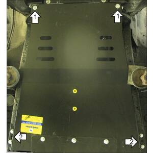 Защита Коробка переключения передач Mitsubishi L 200 ( 2014-2015 ) г. арт: 11305 photo1 Интернет магазин Автоаксессуаров Защита картера, МКПП, АКПП, РК, ТБ (Мотодор)