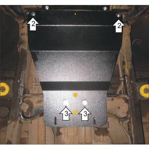 Защита Коробка переключения передач Mitsubishi L 200 ( 2006-2014 ) г. арт: 11308 photo1 Интернет магазин Автоаксессуаров Защита картера, МКПП, АКПП, РК, ТБ (Мотодор)