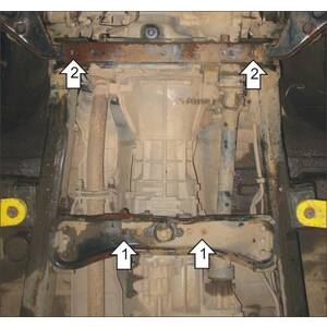 Защита Коробка переключения передач Mitsubishi L 200 ( 2006-2014 ) г. арт: 11308 photo2 Интернет магазин Автоаксессуаров Защита картера, МКПП, АКПП, РК, ТБ (Мотодор)