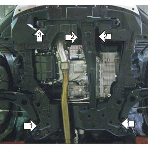 Защита Двигатель, Коробка переключения передач Mitsubishi Outlander XL ( 2007-2009 ) г. арт: 11331-3