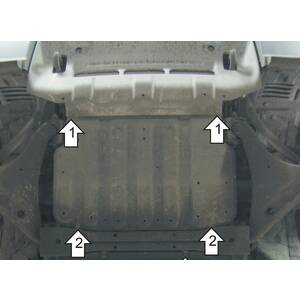 Защита Двигатель, Передний дифференциал Mitsubishi Pajero IV ( 2006-2012 ) г. арт: 61306 photo1 Интернет магазин Автоаксессуаров Защита картера, МКПП, АКПП, РК, ТБ (Мотодор)