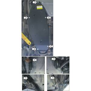 Защита Топливный бак Mitsubishi Pajero IV ( 2006-2012 ) г. арт: 11337 photo1 Интернет магазин Автоаксессуаров Защита картера, МКПП, АКПП, РК, ТБ (Мотодор)