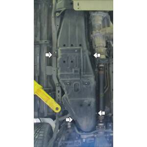 Защита Топливный бак Mitsubishi Pajero IV ( 2006-2012 ) г. арт: 11337 photo2 Интернет магазин Автоаксессуаров Защита картера, МКПП, АКПП, РК, ТБ (Мотодор)