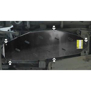 Защита Топливный бак Mitsubishi Pajero IV ( 2012-2020 ) г. арт: 11340 photo1 Интернет магазин Автоаксессуаров Защита картера, МКПП, АКПП, РК, ТБ (Мотодор)