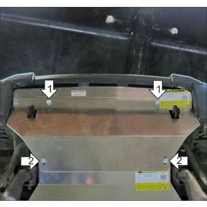 Защита Радиатор Mitsubishi Pajero IV ( 2012-2020 ) г. арт: 71304 photo1 Интернет магазин Автоаксессуаров Защита картера, МКПП, АКПП, РК, ТБ (Мотодор)