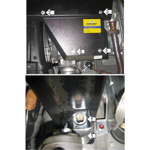 Защита Раздаточная коробка Mitsubishi Pajero IV ( 2006-2012 ) г. арт: 11321 photo1 Интернет магазин Автоаксессуаров Защита картера, МКПП, АКПП, РК, ТБ (Мотодор)