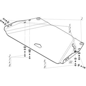 Защита Раздаточная коробка Mitsubishi Pajero Sport II ( 2008-2011 ) г. арт: 11316 photo3 Интернет магазин Автоаксессуаров Защита картера, МКПП, АКПП, РК, ТБ (Мотодор)