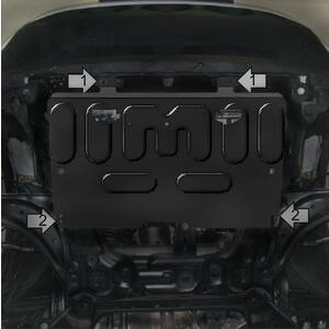 Защита Двигатель, Коробка переключения передач Nissan Juke ( 2010-2013 ) г. арт: 71409 photo1 Интернет магазин Автоаксессуаров Защита картера, МКПП, АКПП, РК, ТБ (Мотодор)