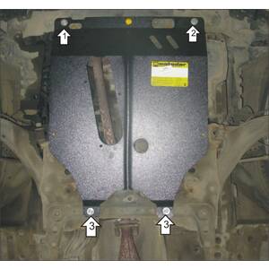 Защита Двигатель; КПП Nissan Micra ( 2003-2010 ) г. арт: 61402 photo1 Интернет магазин Автоаксессуаров Защита картера, МКПП, АКПП, РК, ТБ (Мотодор)
