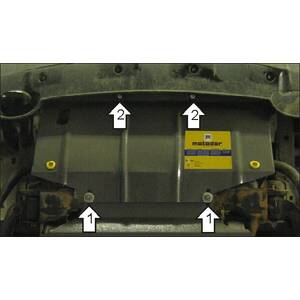 Защита Радиатор Nissan Navara ( 2004-2010 ) г. арт: 01438