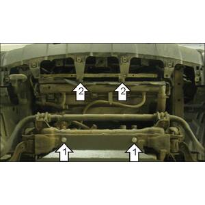 Защита Радиатор Nissan Navara ( 2004-2010 ) г. арт: 01438