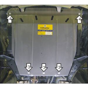 Защита Двигатель; КПП Nissan Almera Tino ( 2000-2006 ) г. арт: 01414 photo1 Интернет магазин Автоаксессуаров Защита картера, МКПП, АКПП, РК, ТБ (Мотодор)