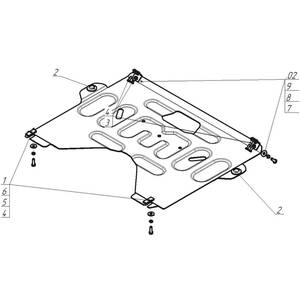 Защита Двигатель, Коробка переключения передач Nissan Teana ( 2008-2014 ) г. арт: 71412 photo3 Интернет магазин Автоаксессуаров Защита картера, МКПП, АКПП, РК, ТБ (Мотодор)