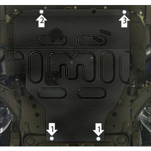 Защита Двигатель, Коробка переключения передач Nissan Tiida ( 2015-2018 ) г. арт: 71427-3 photo1 Интернет магазин Автоаксессуаров Защита картера, МКПП, АКПП, РК, ТБ (Мотодор)