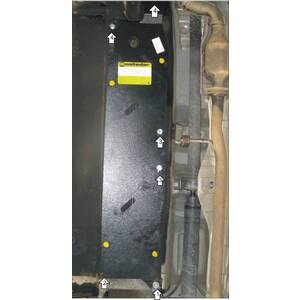 Защита Топливные Трубки Nissan X-Trail ( 2007-2010 ) г. арт: 11408 photo2 Интернет магазин Автоаксессуаров Защита картера, МКПП, АКПП, РК, ТБ (Мотодор)