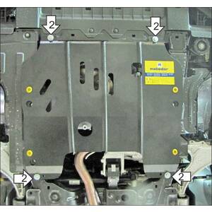 Защита Двигатель, Коробка переключения передач Chevrolet Cruze ( 2009-2012 ) г. арт: 73005 photo1 Интернет магазин Автоаксессуаров Защита картера, МКПП, АКПП, РК, ТБ (Мотодор)