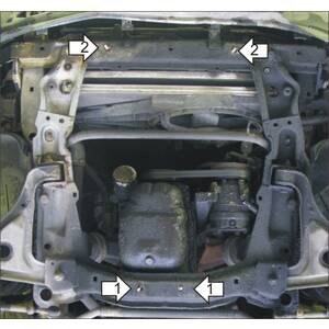 Кликните для увеличения изображения Защита Двигатель Opel Omega B ( 1994-2003 ) г. арт: 01512-2