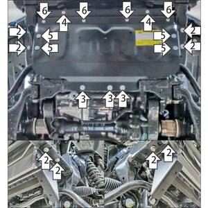 Защита Радиатор Oting Paladin ( 2023- ) г. арт: 18603 photo1 Интернет магазин Автоаксессуаров Защита картера, МКПП, АКПП, РК, ТБ (Мотодор)