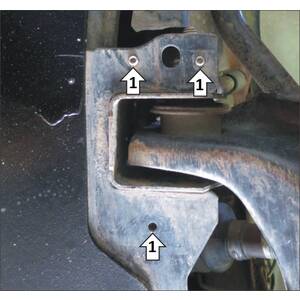 Кликните для увеличения изображения Защита Сайлент-блоки Renault Duster ( 2015-2020 ) г. арт: 151701